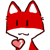 Emoticon Zorritos Fox amor e coração